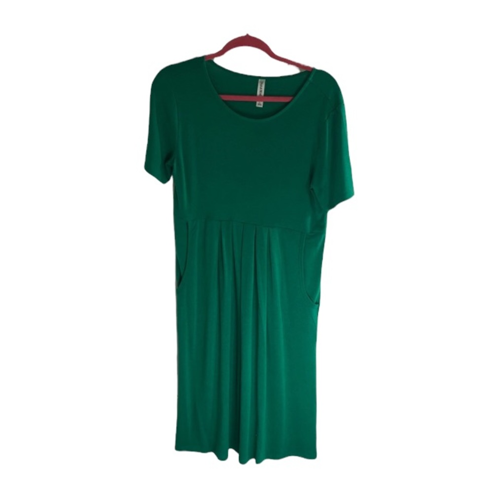 Zenana Premium emerald green dress, L